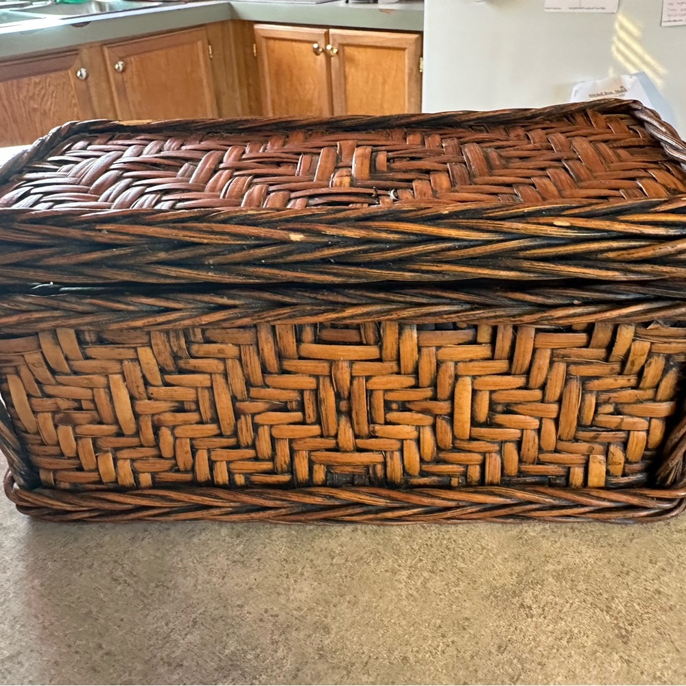 Rustic Woven Storage Basket